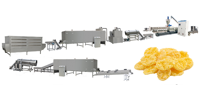 Corn Flakes Cereal Processing Line